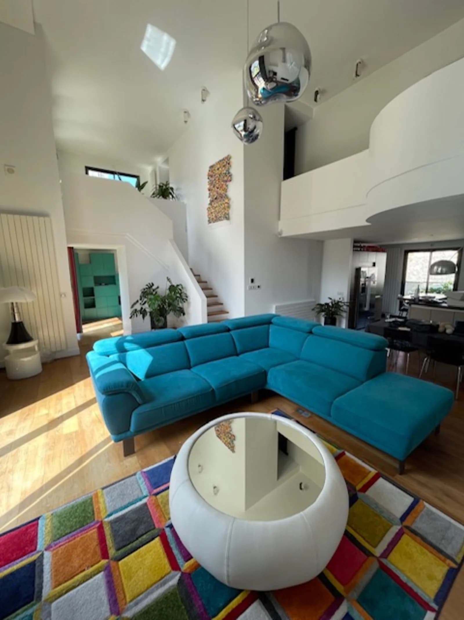 Living room in Bright, atypical apartment with rooftop - 1