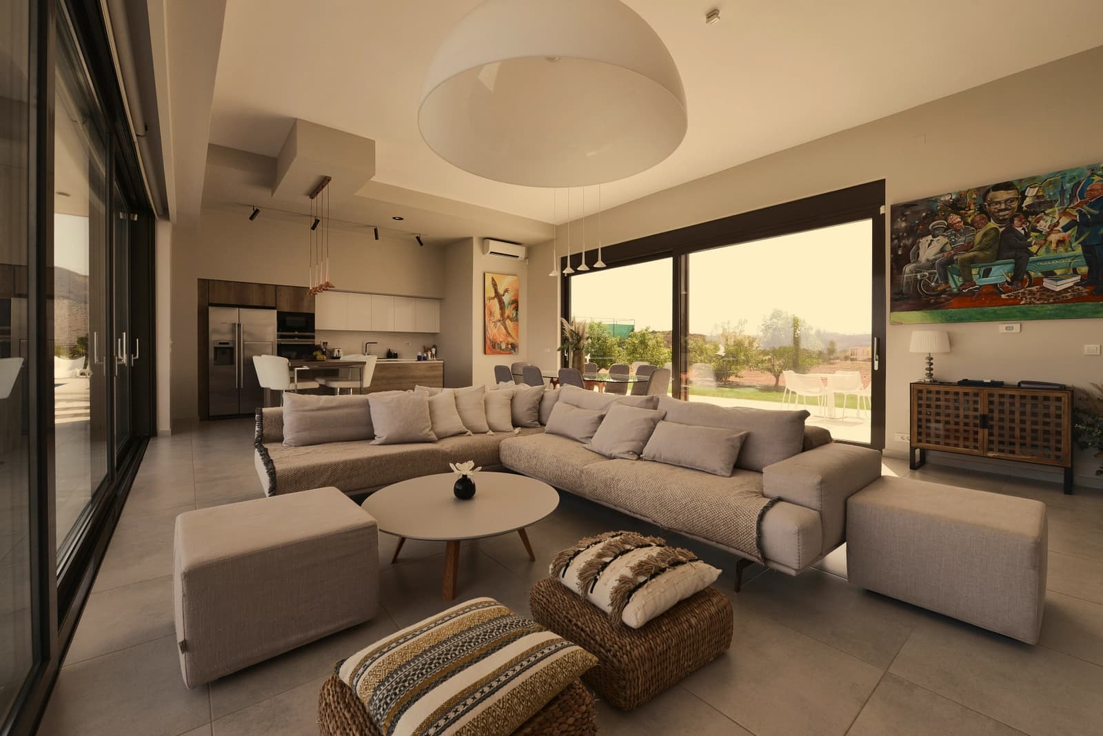 Living room in Architect-designed villa breathtaking view - 0