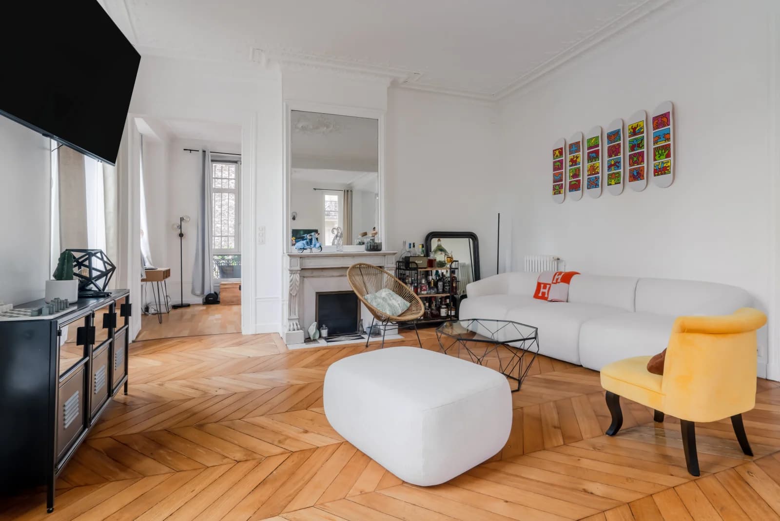 Space Large bright Haussmann apartment Paris 17 - 5