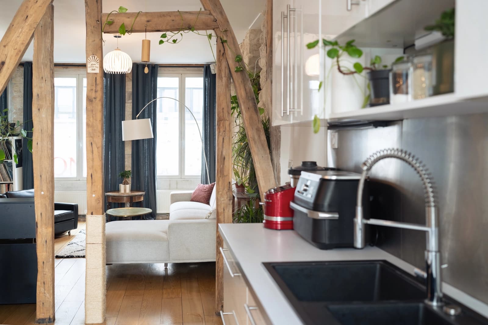 Espace Appartement authentique, poutres et pierres - 5