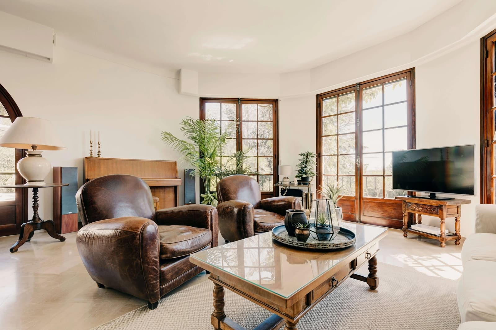 Space Stone Bastide with Vintage Accents and Solid Wood - 2