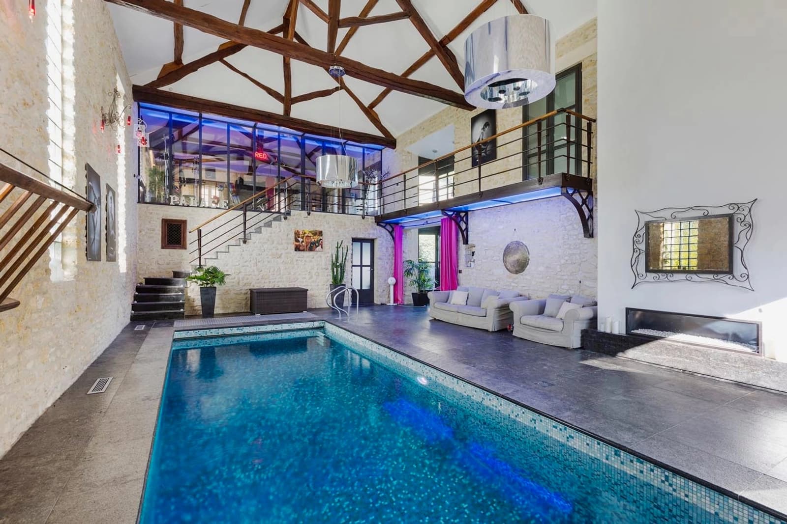 Salle de réunion dans Magnifique ferme ancienne du XVIIIe siècle, pleine de charme - 1