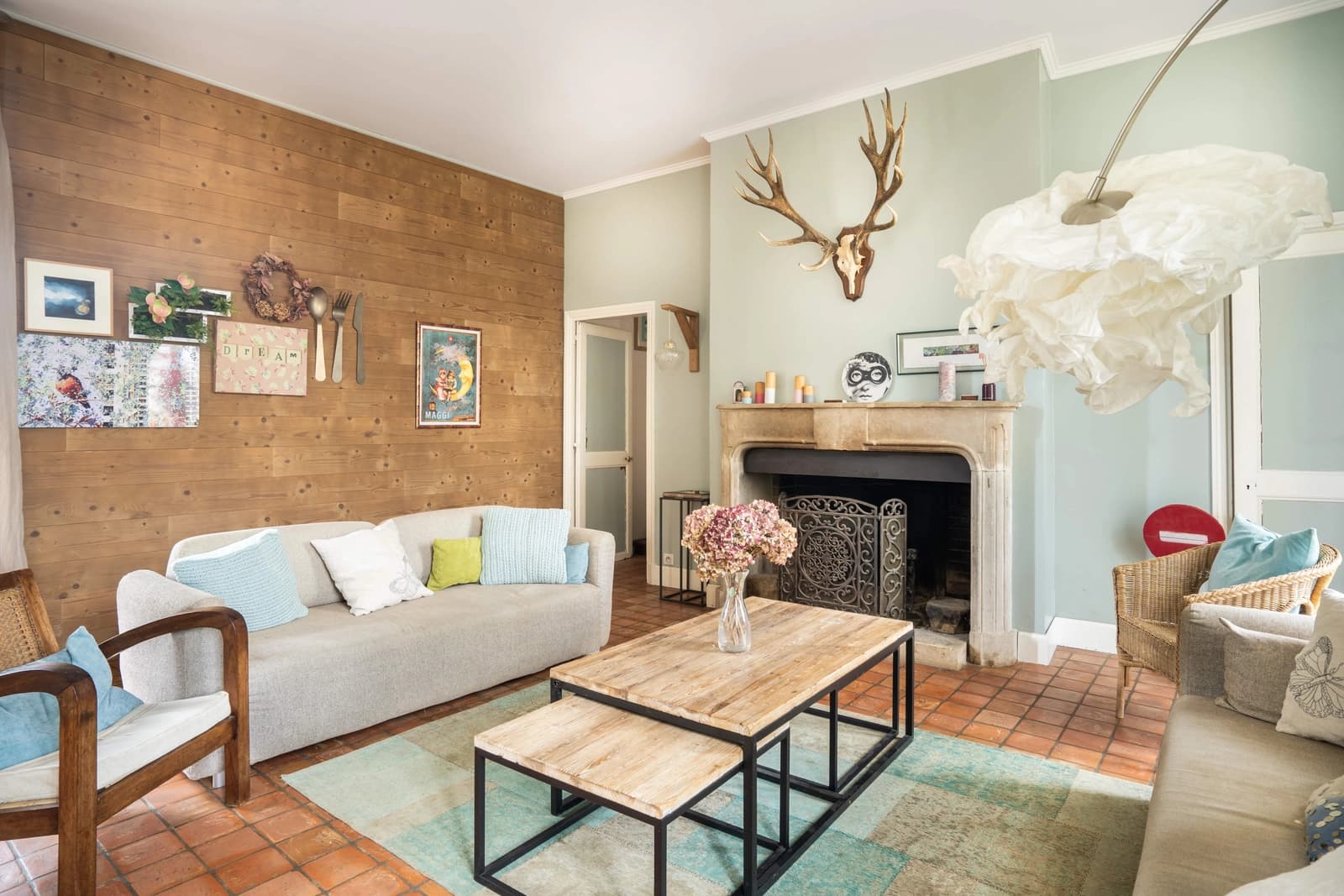 Living room in Authentic modern farmhouse - 1