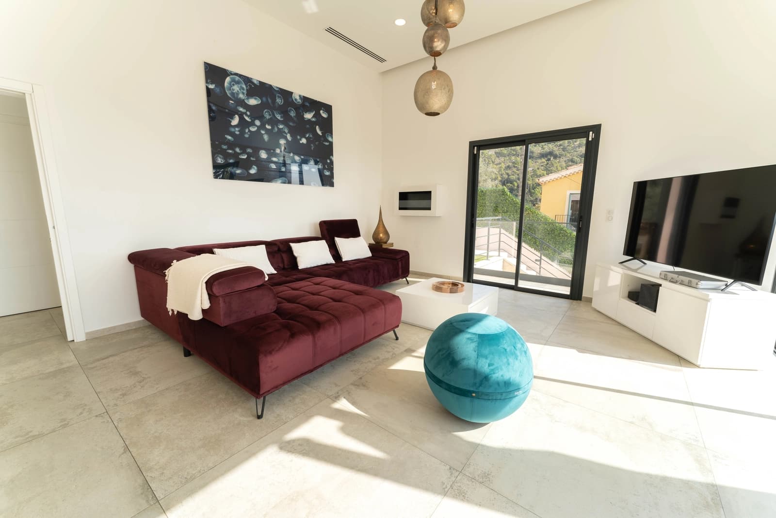Sala en Villa de lujo de 4*, vista al mar, piscina y gimnasio. - 1