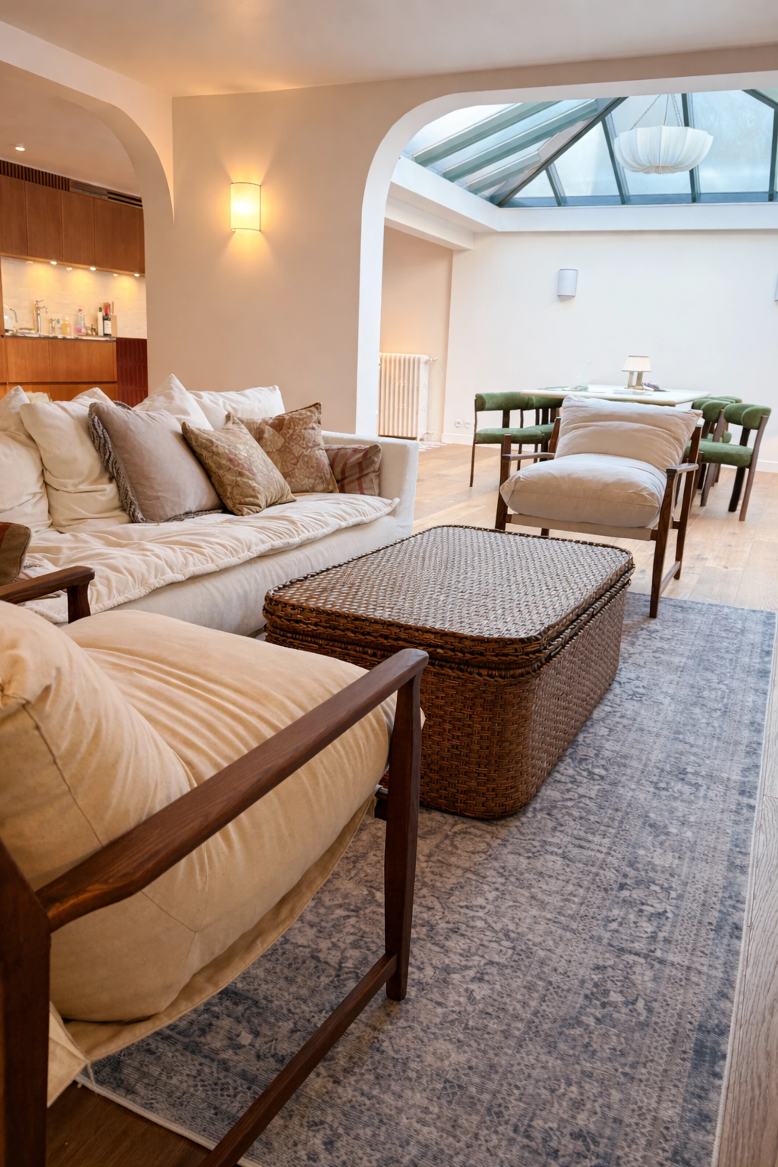 Espace Maison de ville avec verrière et terrasse, open space de réception 80 m2. - 1