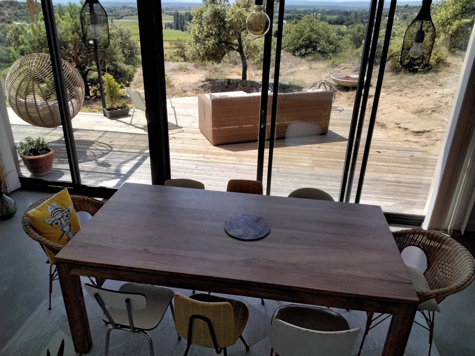 Salle de réunion dans Sud Drôme: demeure claire, panorama exceptionnel - 0