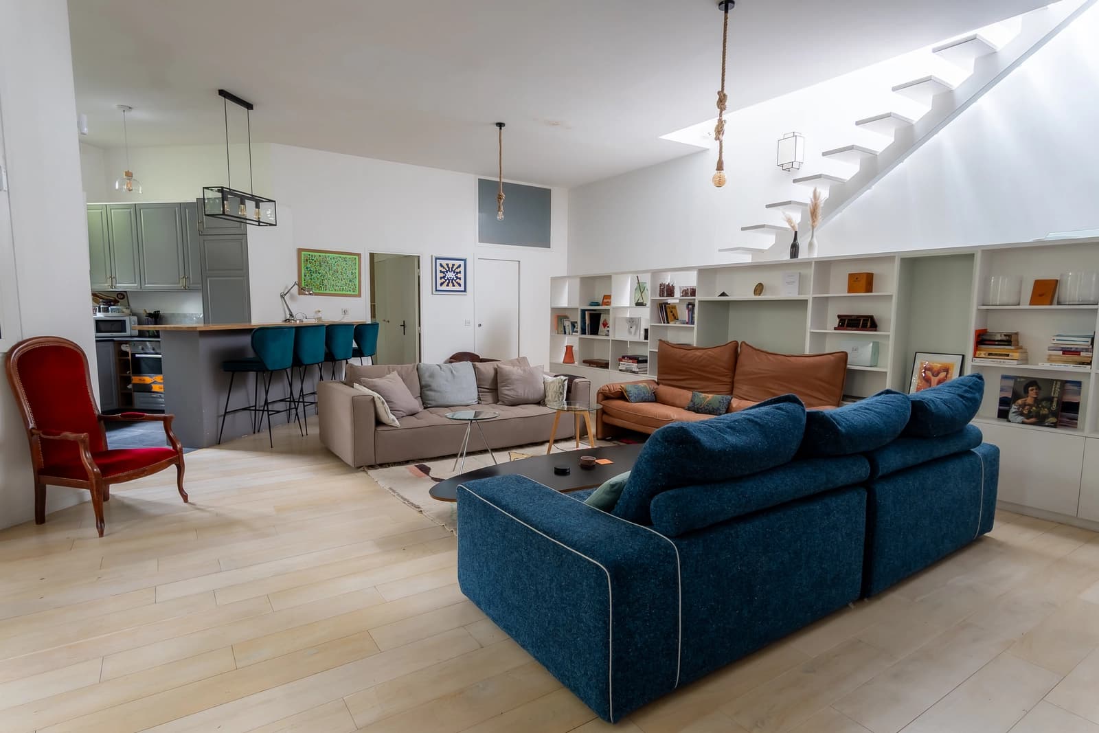Espace Maison contemporaine 150m2 avec salon de 65 m2, verrière et grande terrasse - 4