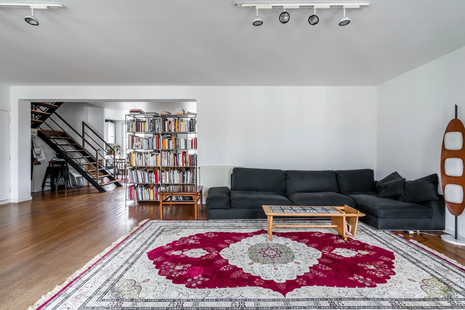 Living room in Bright, arty loft in the heart of Paris - 1