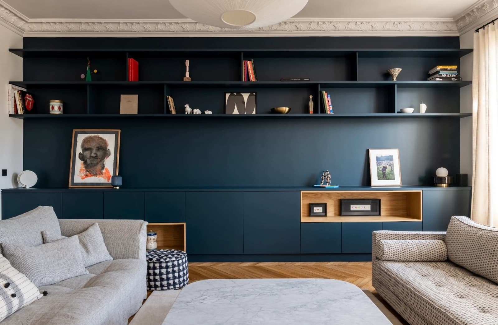 Living room in Bright apartment at the foot of the Arc de Triomphe - 1