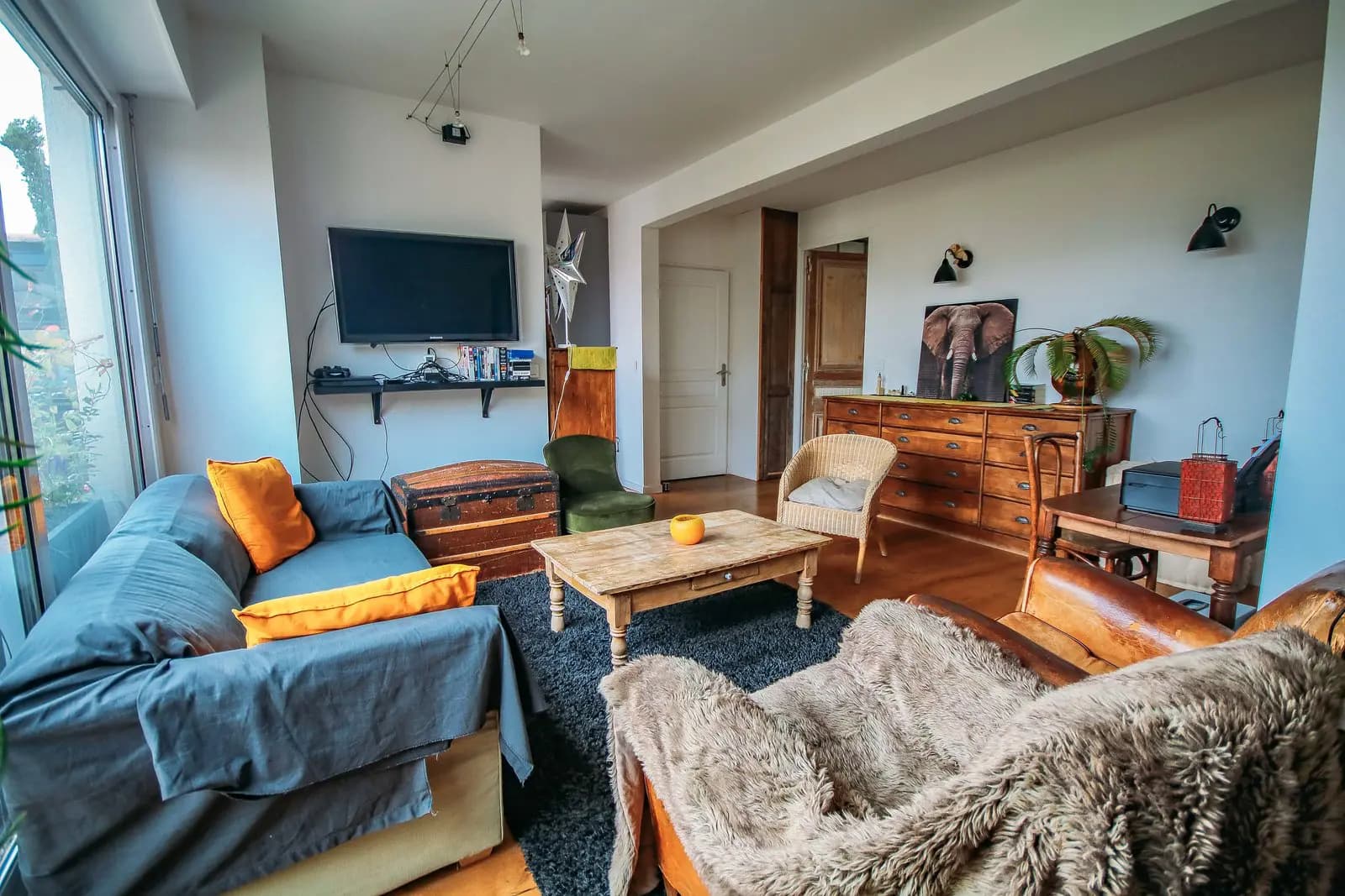 Living room in The Convention Apartment with terrace - 1