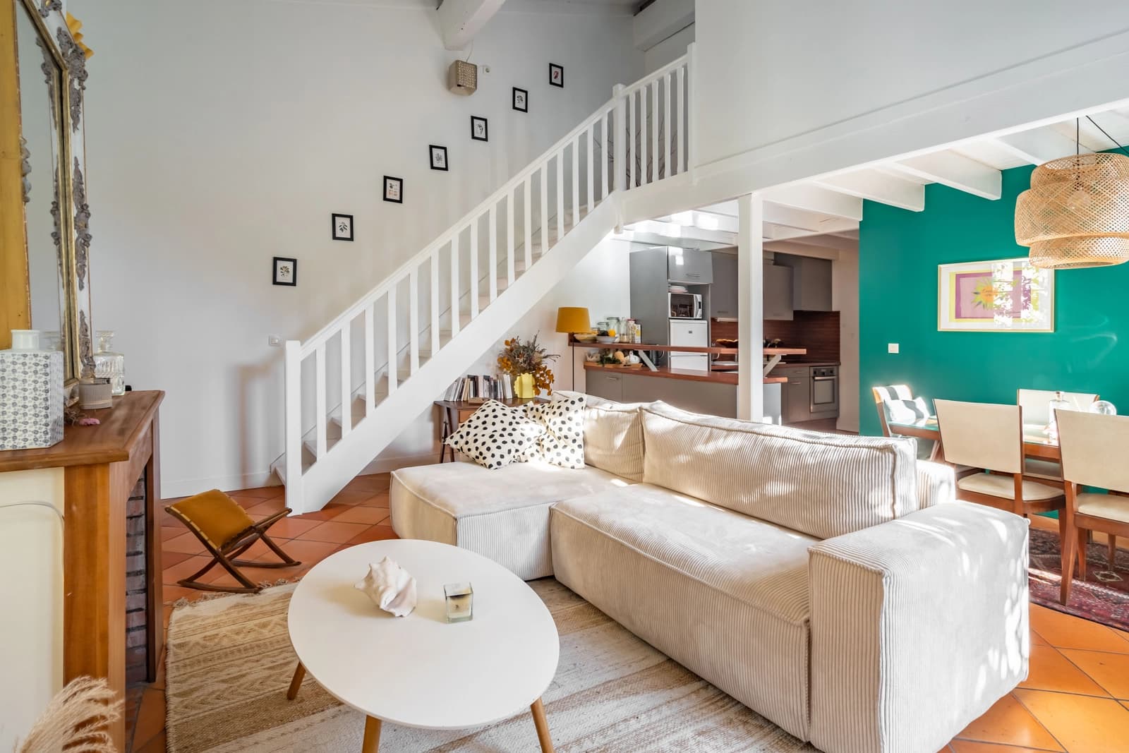 Living room in Shop with garden in the heart of Bordeaux - 1