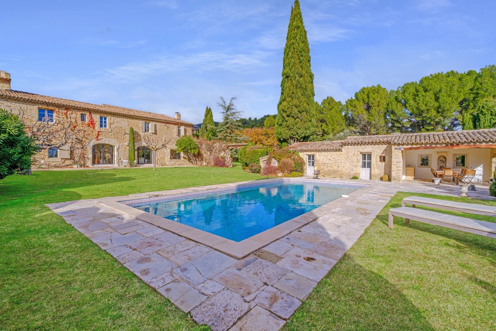 Space Stone manor house in Provence - private park with pool and tennis - 0