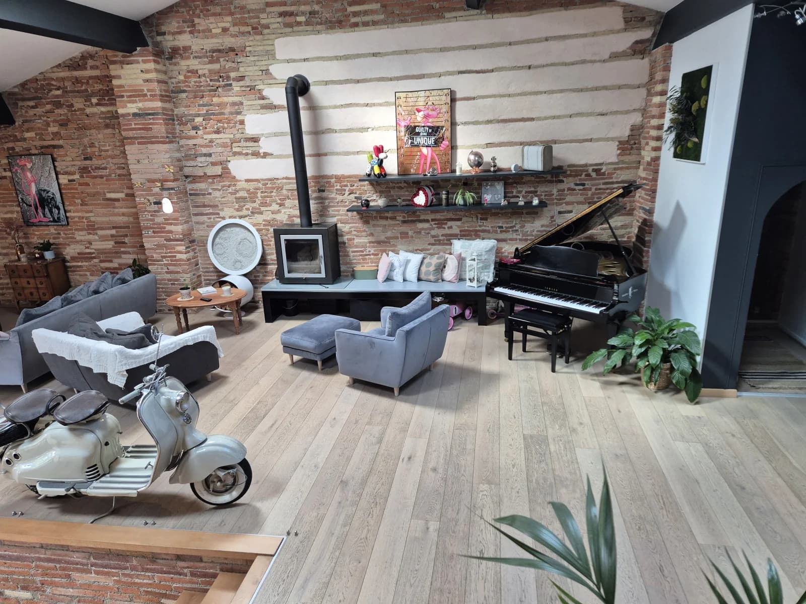 casa con habitación grande