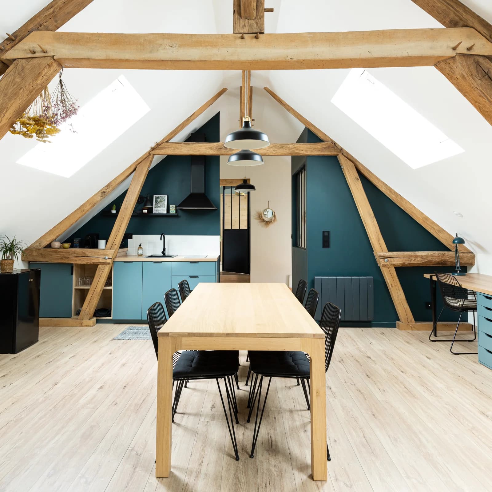 A renovated barn with private patio