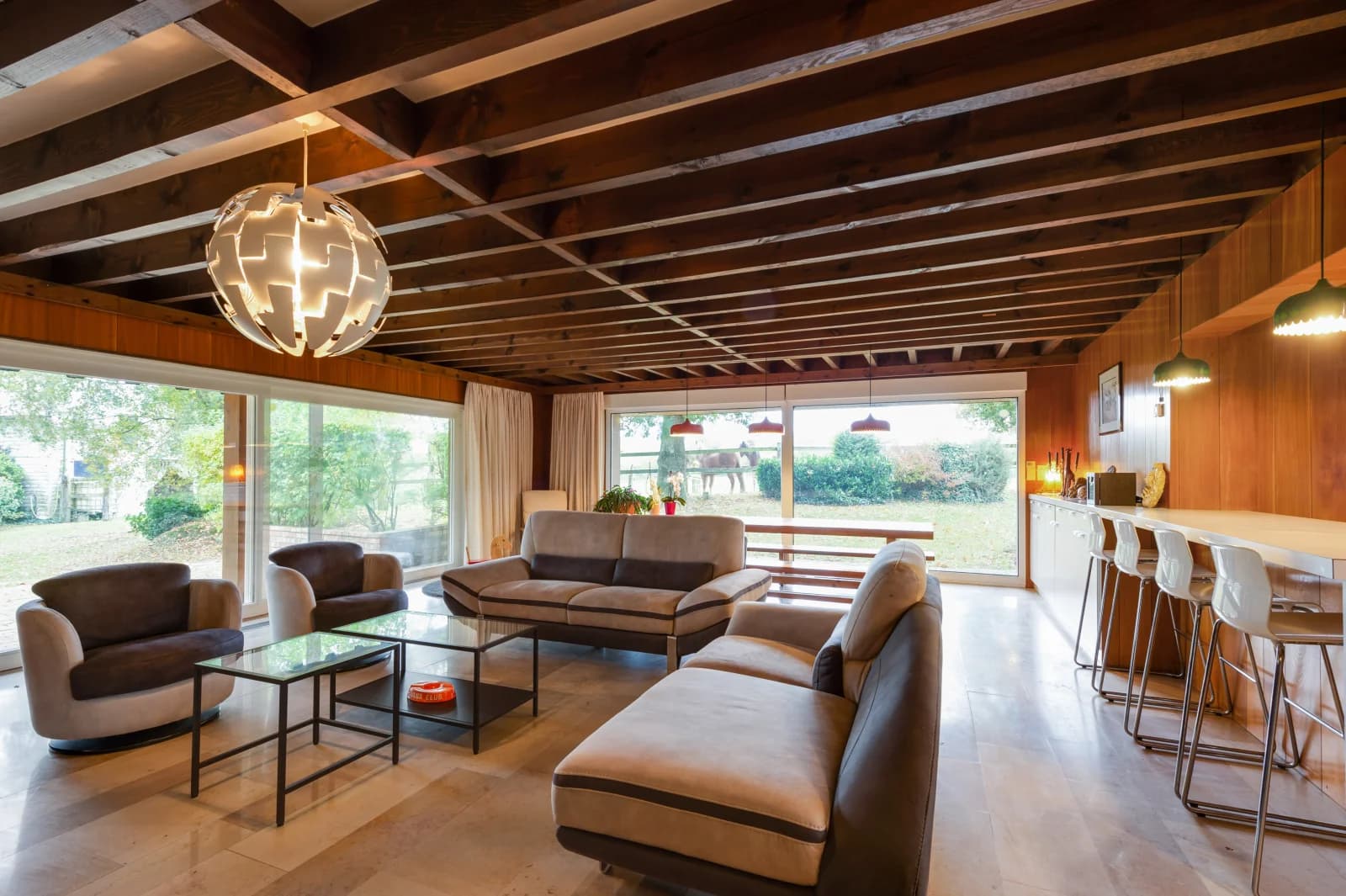 Living room in House Architect German-American style - 1