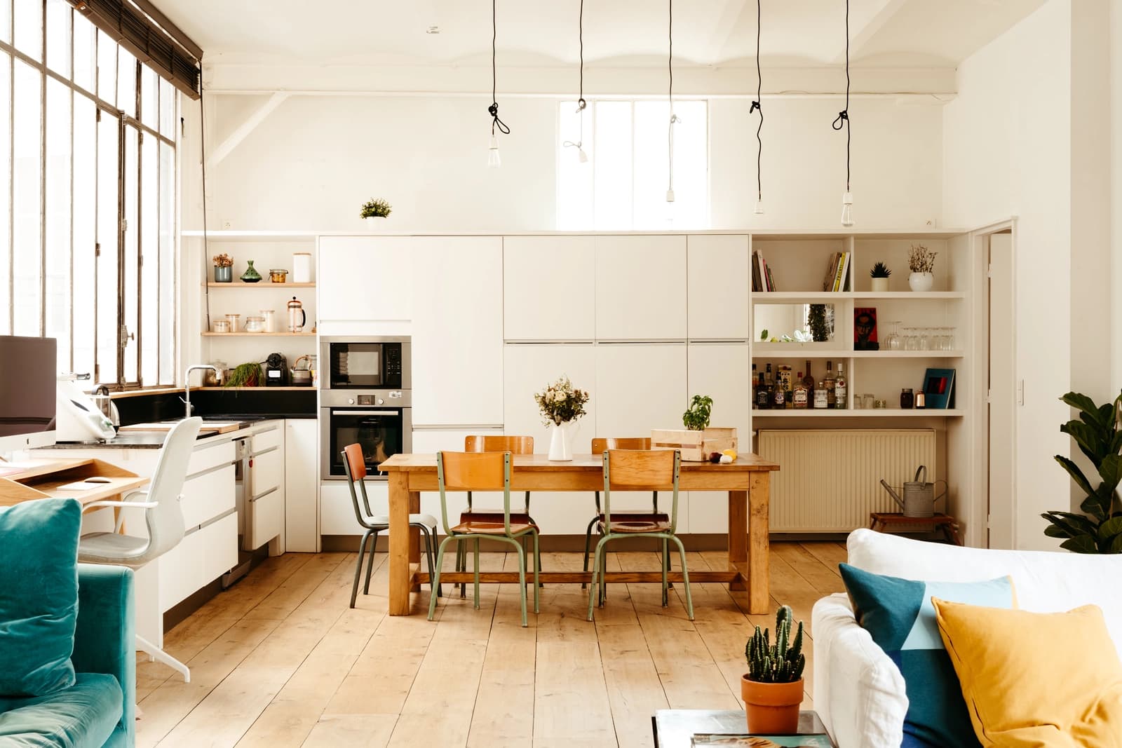 Meeting room in Light-filled loft on the Canal Saint Martin - 1