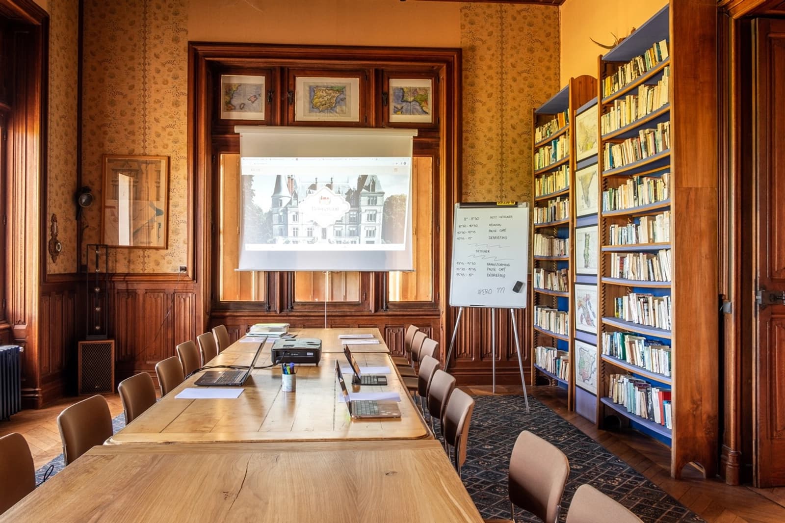 Salon dans Château niché entre champs verdoyants et forêts - 1