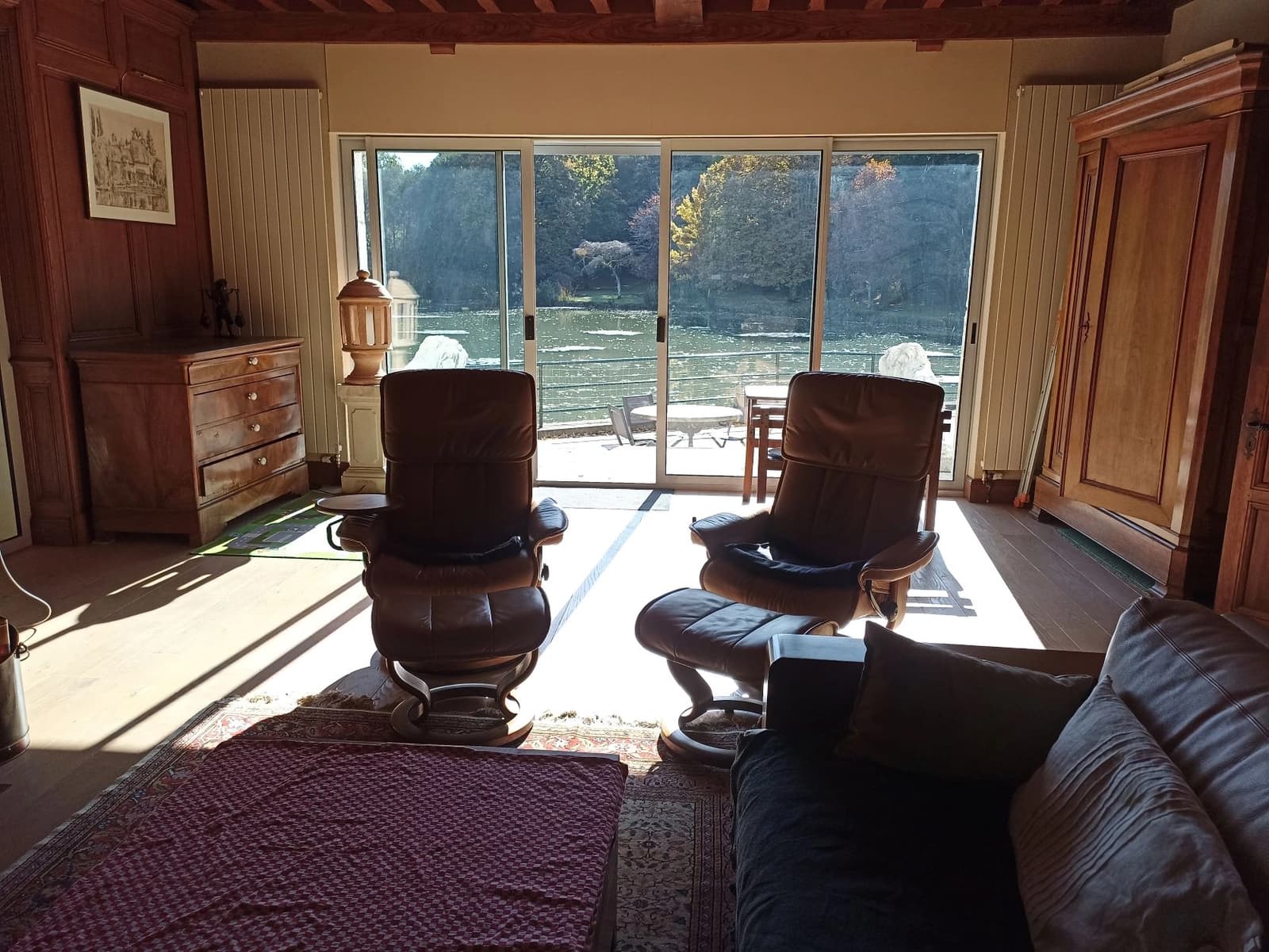 Living room in The mill at the water's edge - 1