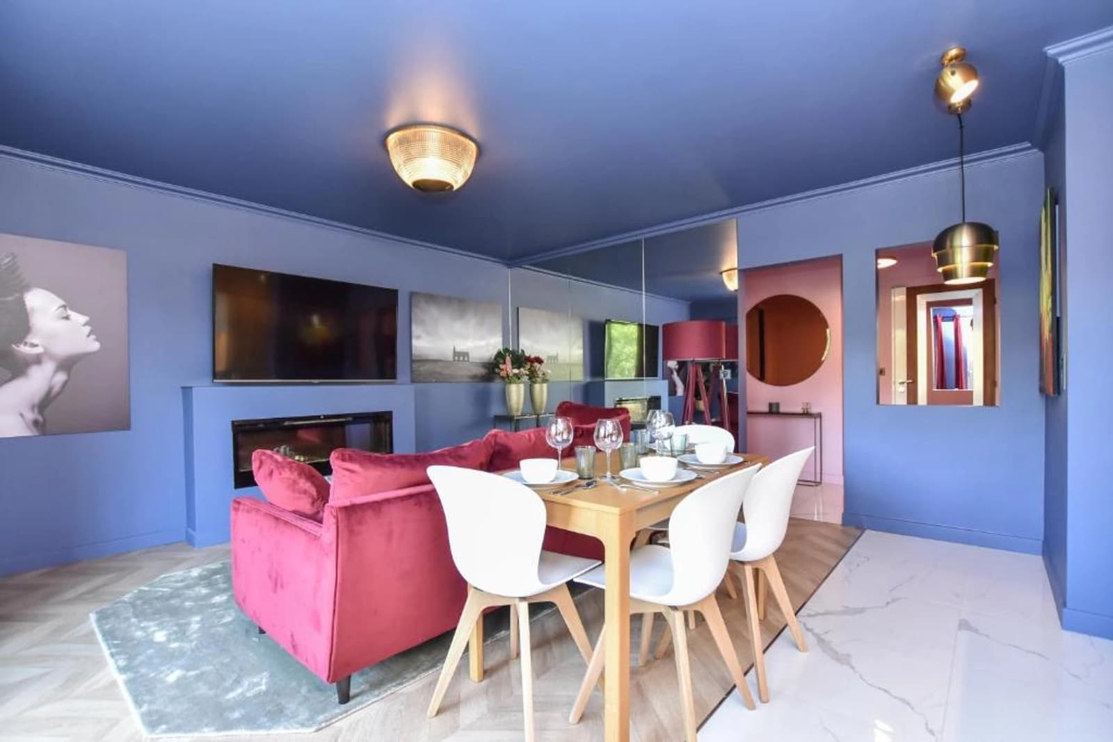 Paris 13e: charmant appartement au total look bleu