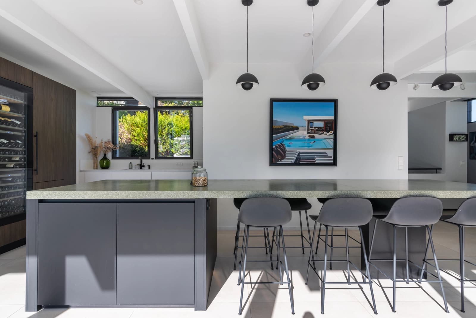 Kitchen in Californian house with pool,10 min from Paris - 1