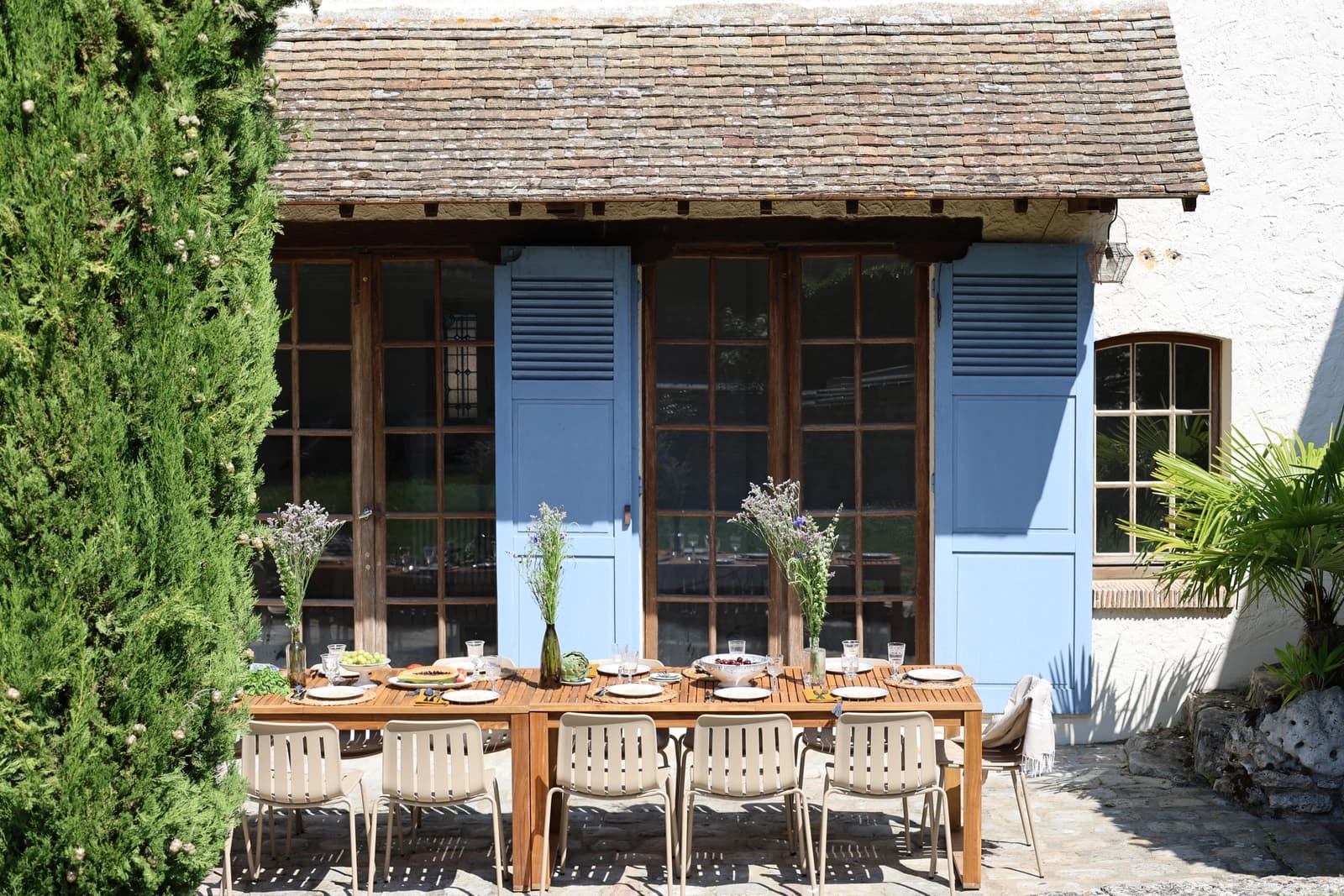 Space Renovated farmhouse, modern charm and comfort, equipped meeting room, swimming pool, 45min from Paris. - 3