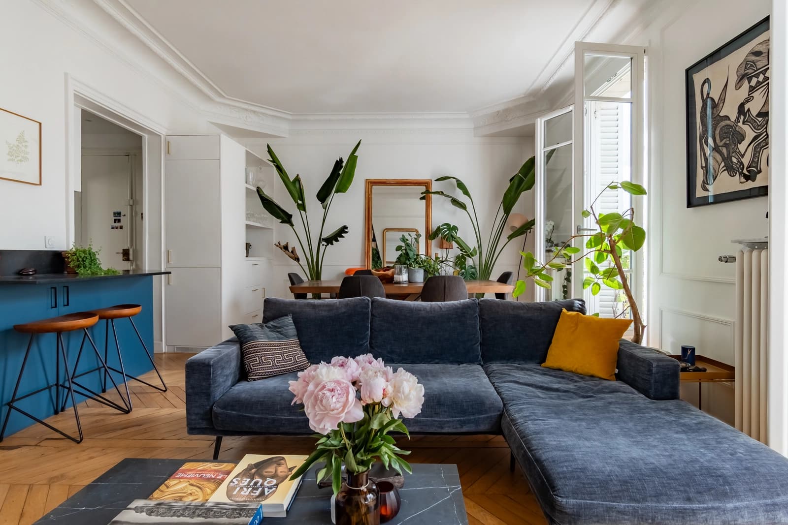 Bel appartement alliant charme Haussmannien et design