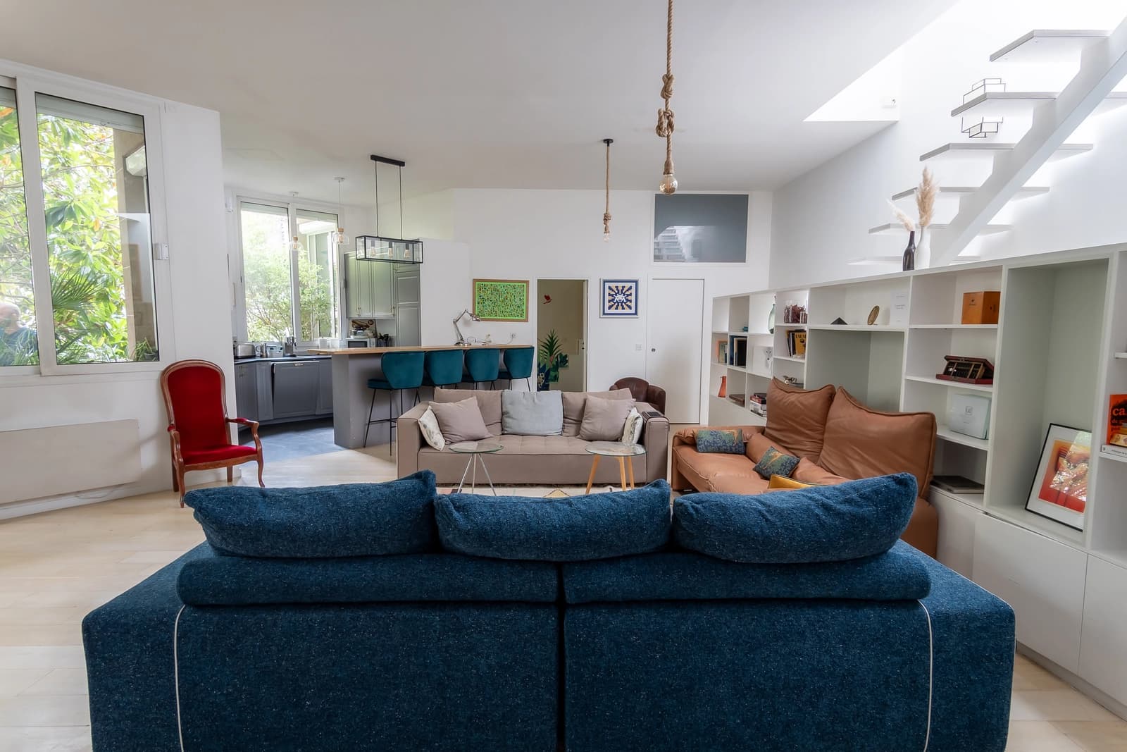 Espace Maison contemporaine 150m2 avec salon de 65 m2, verrière et grande terrasse - 5