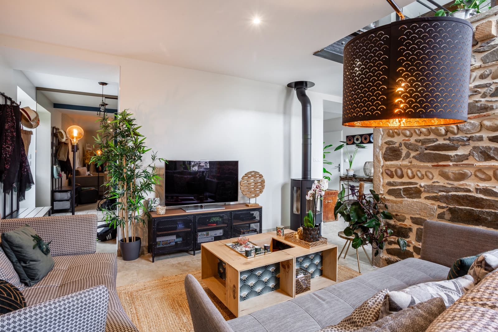Living room in Blanche's barn - 0