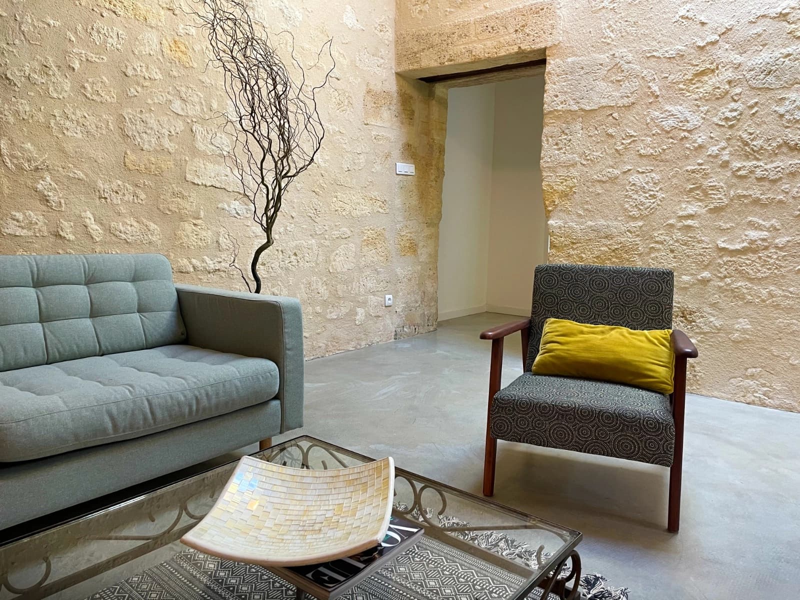 Living room in The mill cellar - 1