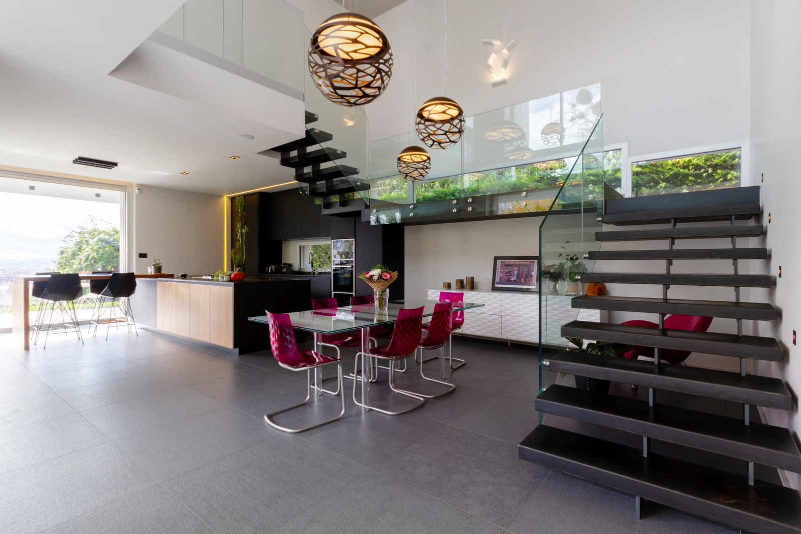 Espace Maison contemporaine avec vue unique sur Lyon - 5