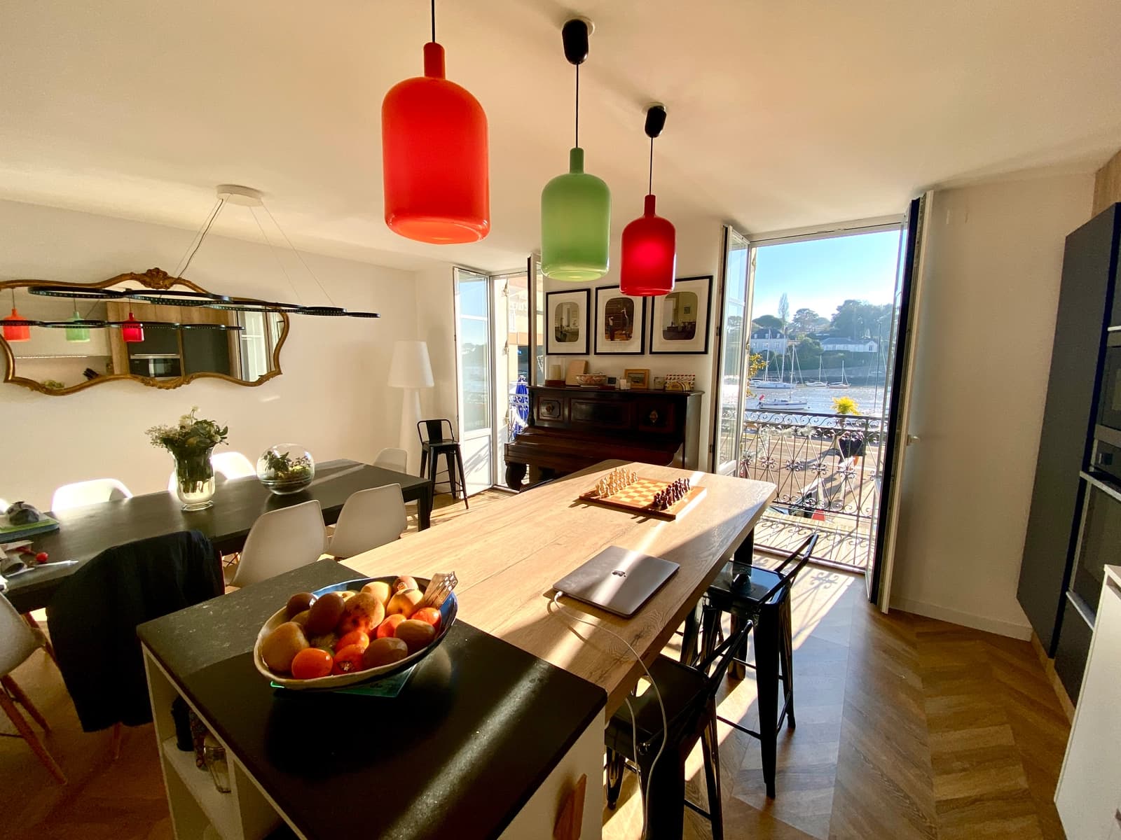 Pornic: casa con vista al mar y castillo, centro histórico