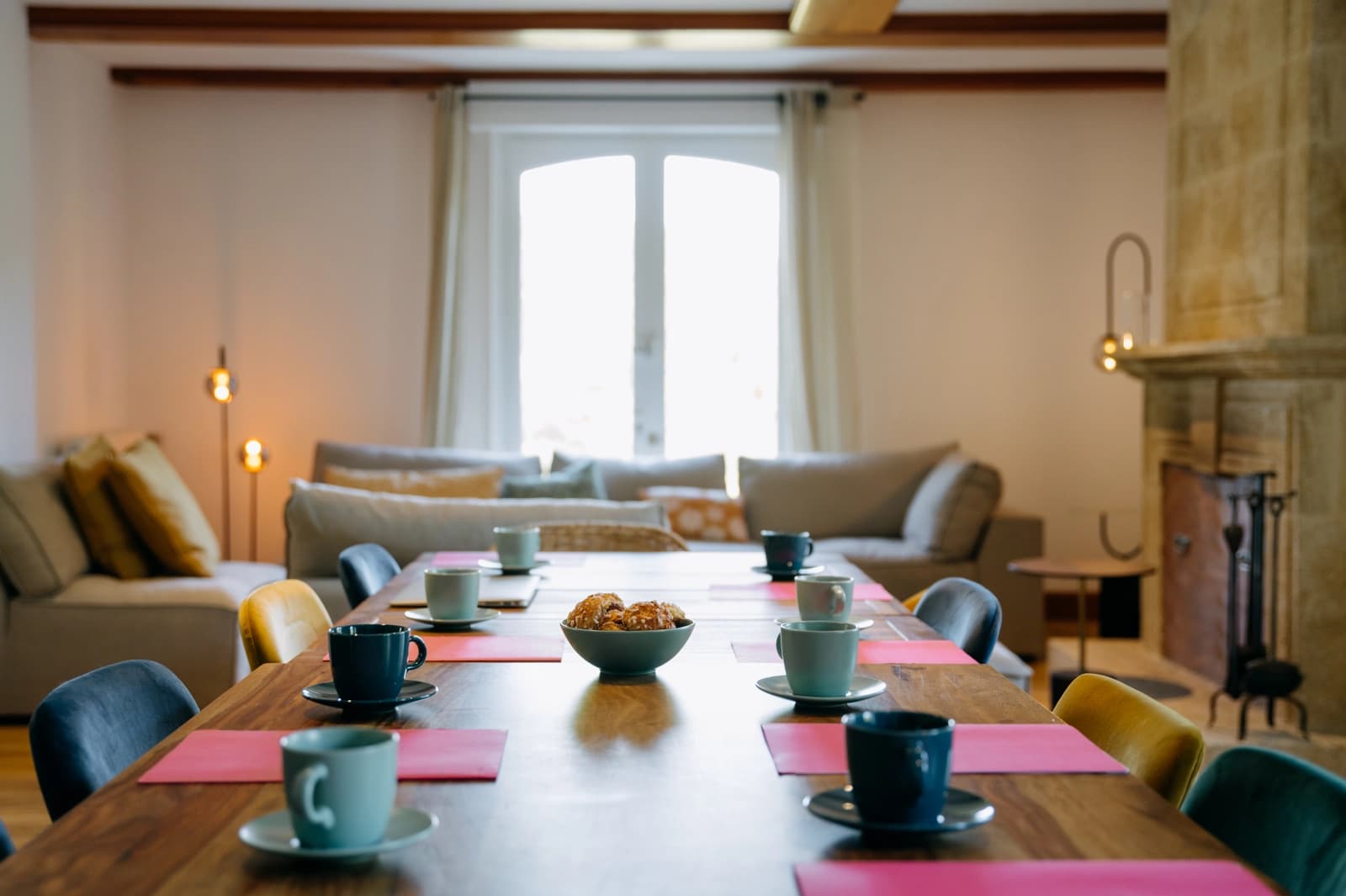 Workspace in a cozy home