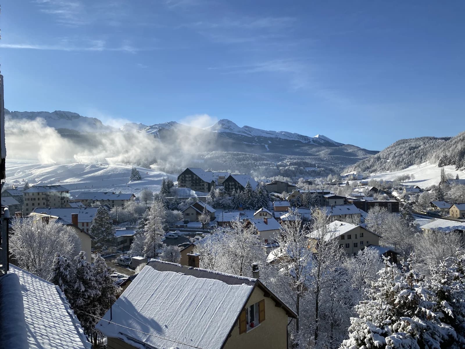 Vista panorámica de la meseta de Vercors en Villard de Lans