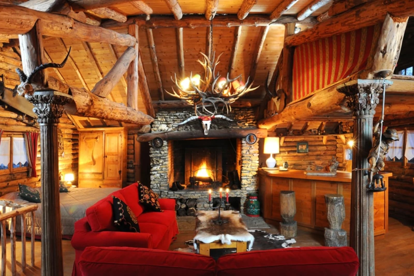 Sala en Auténtico chalet saboyano a sólo 1 hora de París - 1