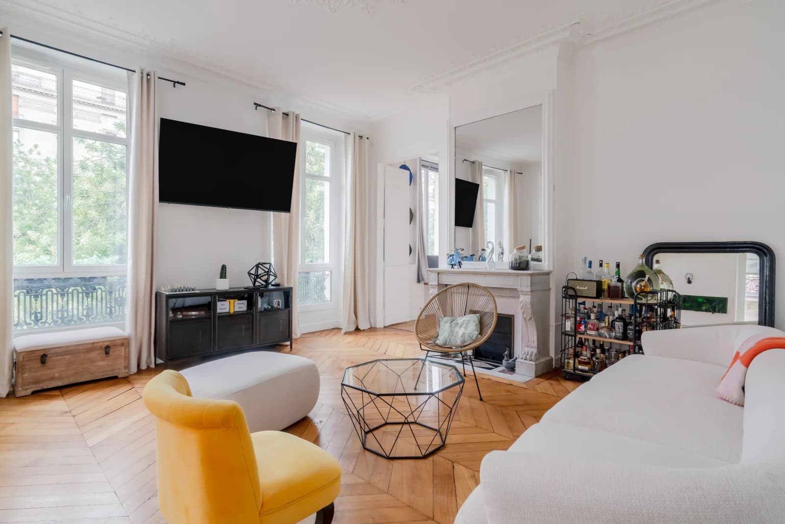 Space Large bright Haussmann apartment Paris 17 - 4