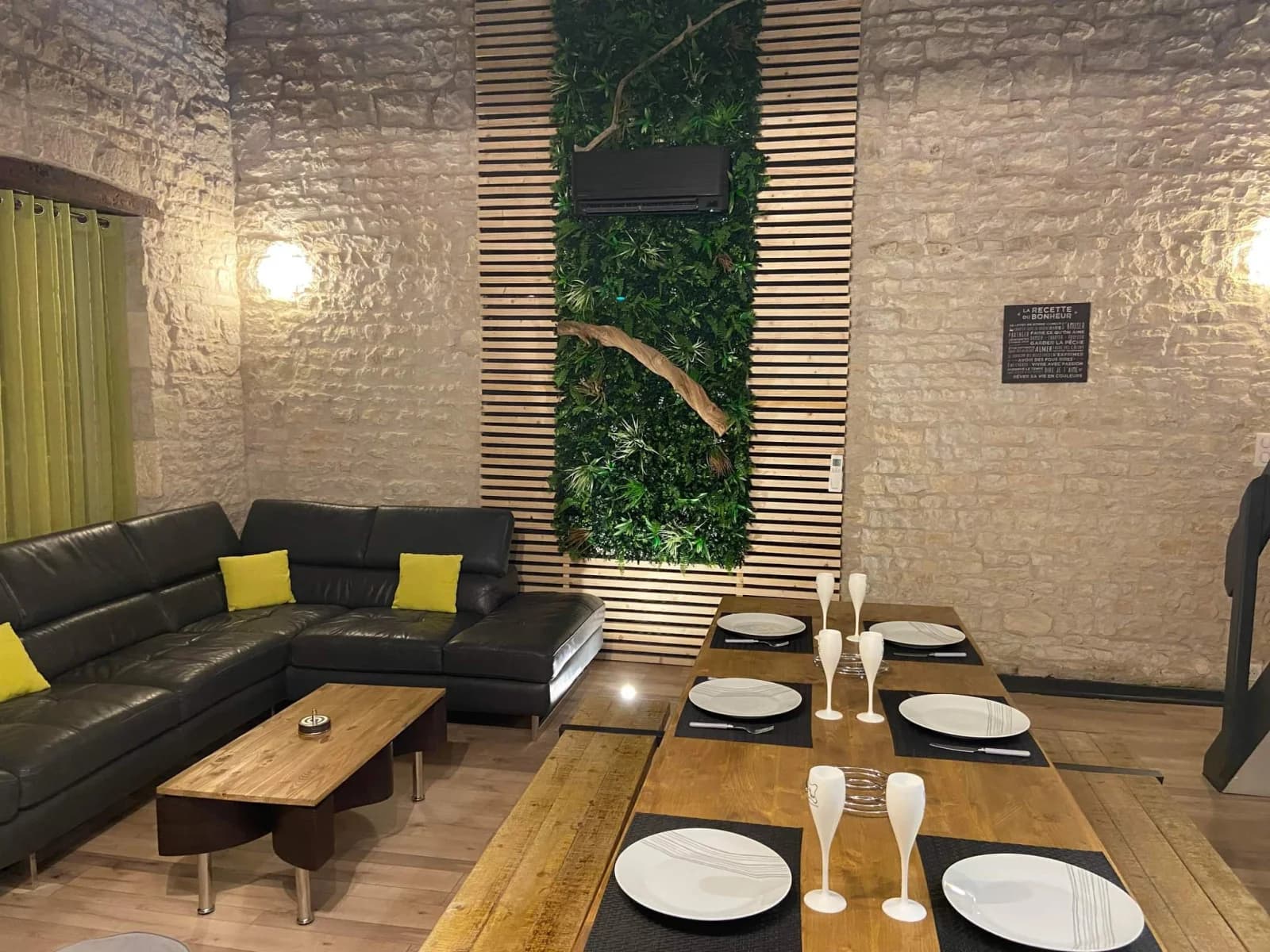 130m² stone residence with relaxation area