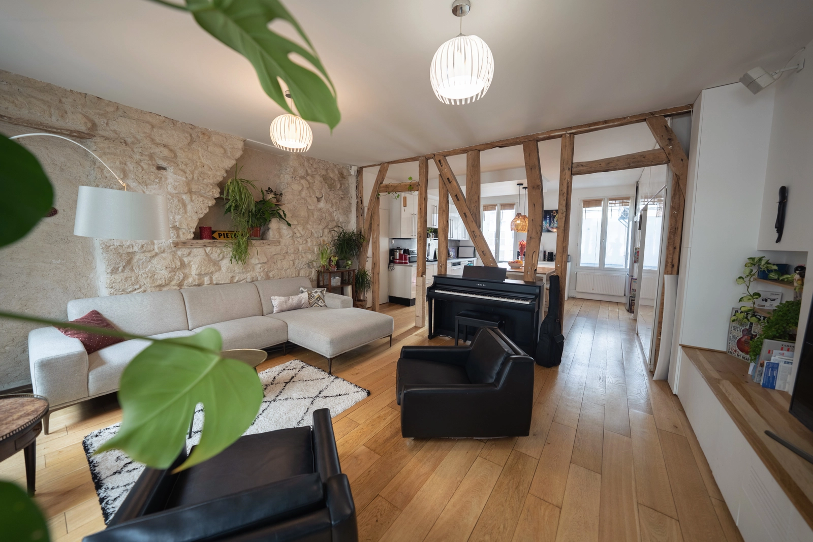 Space Appartement authentique, poutres et pierres - 3