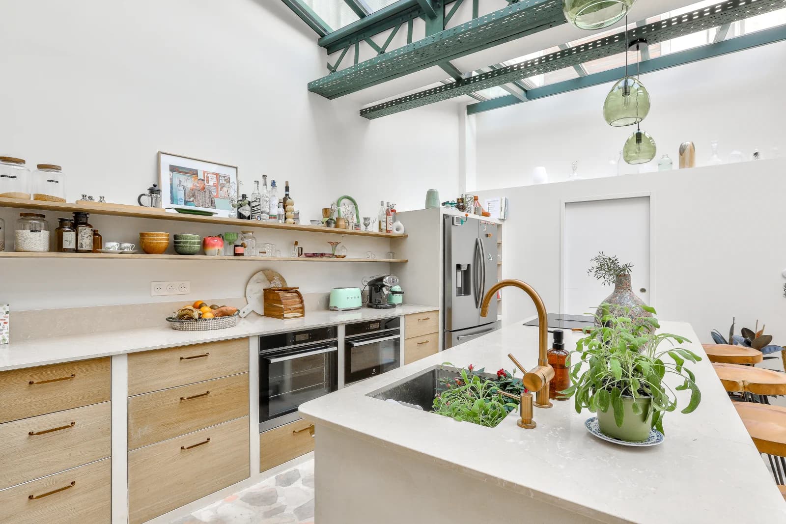 Espace Loft sous verrière avec piscine intérieure - 5