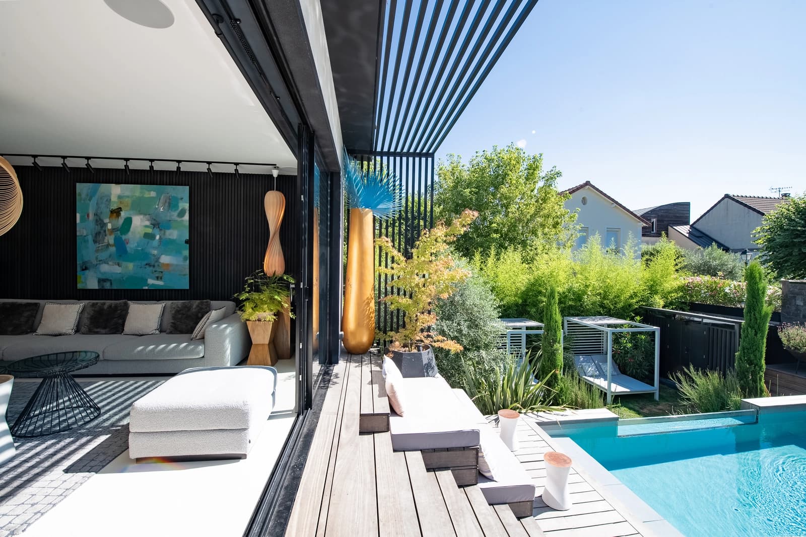 Space Contemporary house with pool, terrace and garden 5 km from Paris - 0