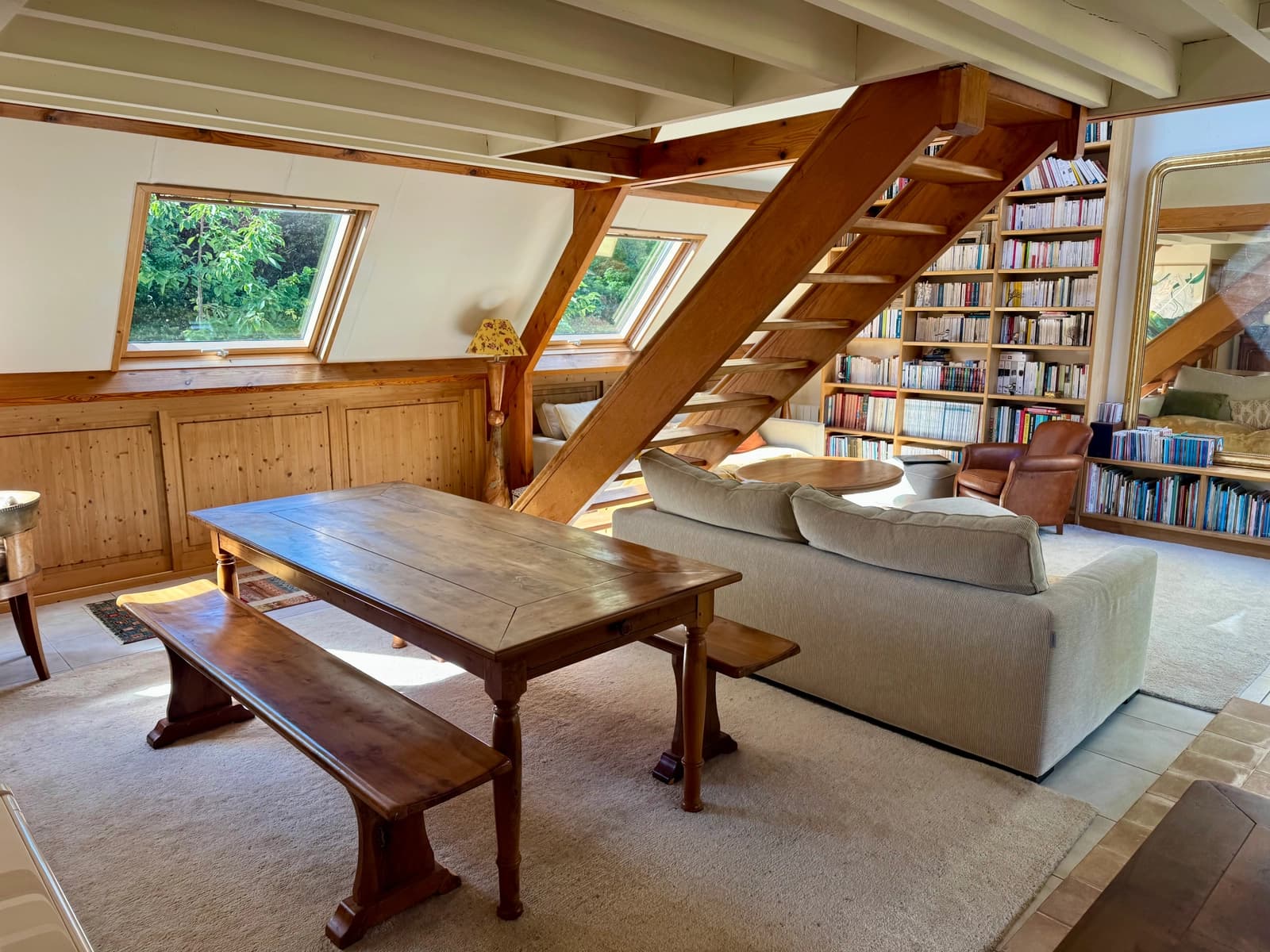 Space Architect-designed A-frame house, very original, bright and warm, sea view - 3