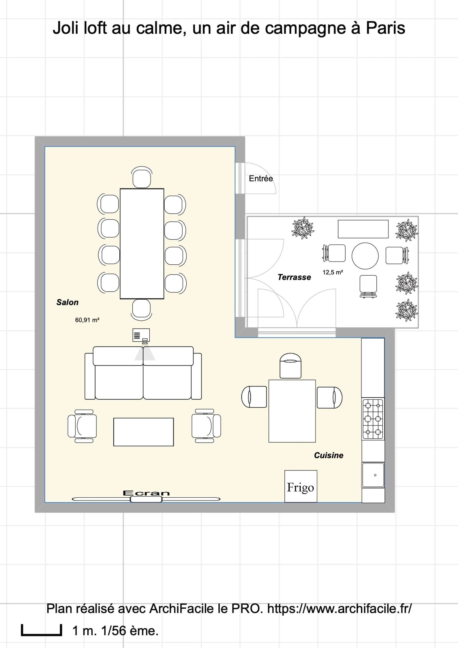 Espace Loft de tournage confidentiel au RDC - terrasse privée · piano Lacanche · profondeur cinéma · Paris 20e - 4