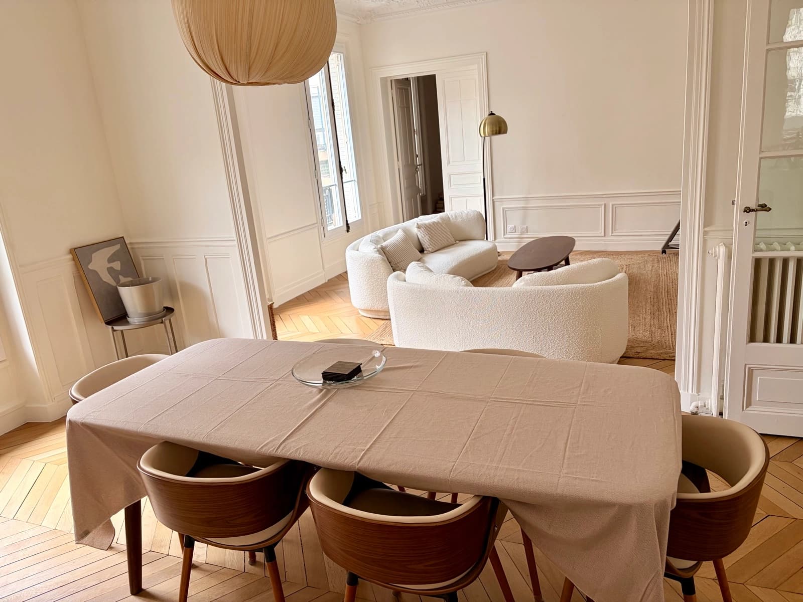 Space Haussmannian 165 m², 5 Bedrooms, Very Bright, 3.4 m Ceilings, Central Paris, Parquet, Mouldings, Chimneys - 1