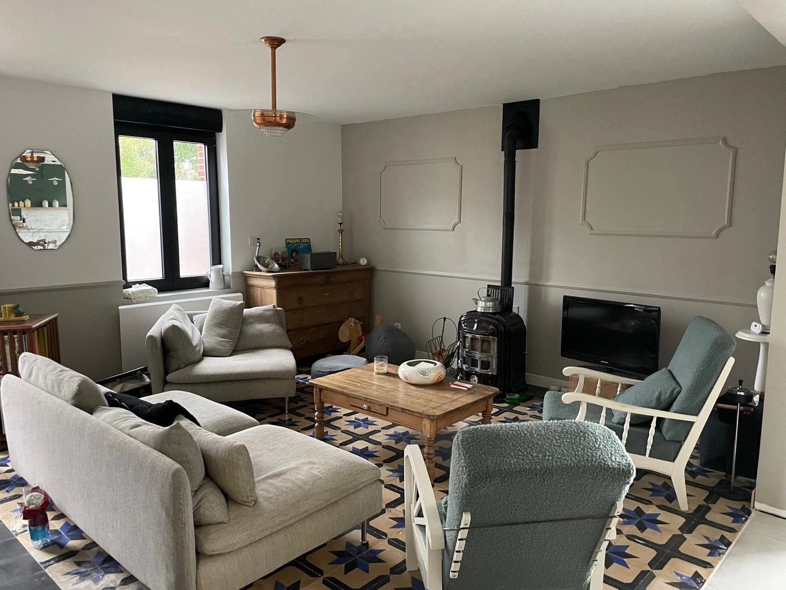 Space Northern red-brick family house with burnt timber - 0