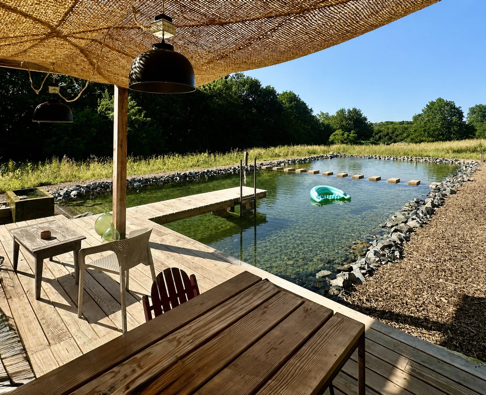 Space House with a natural swimming pool - 2