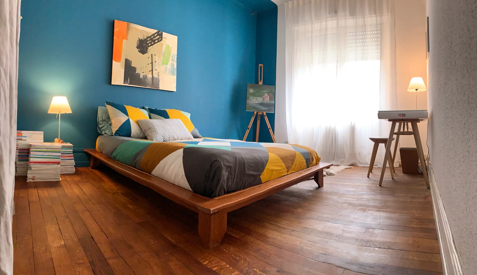 Chambre dans Création architecturale unique pour cet appartement - 1