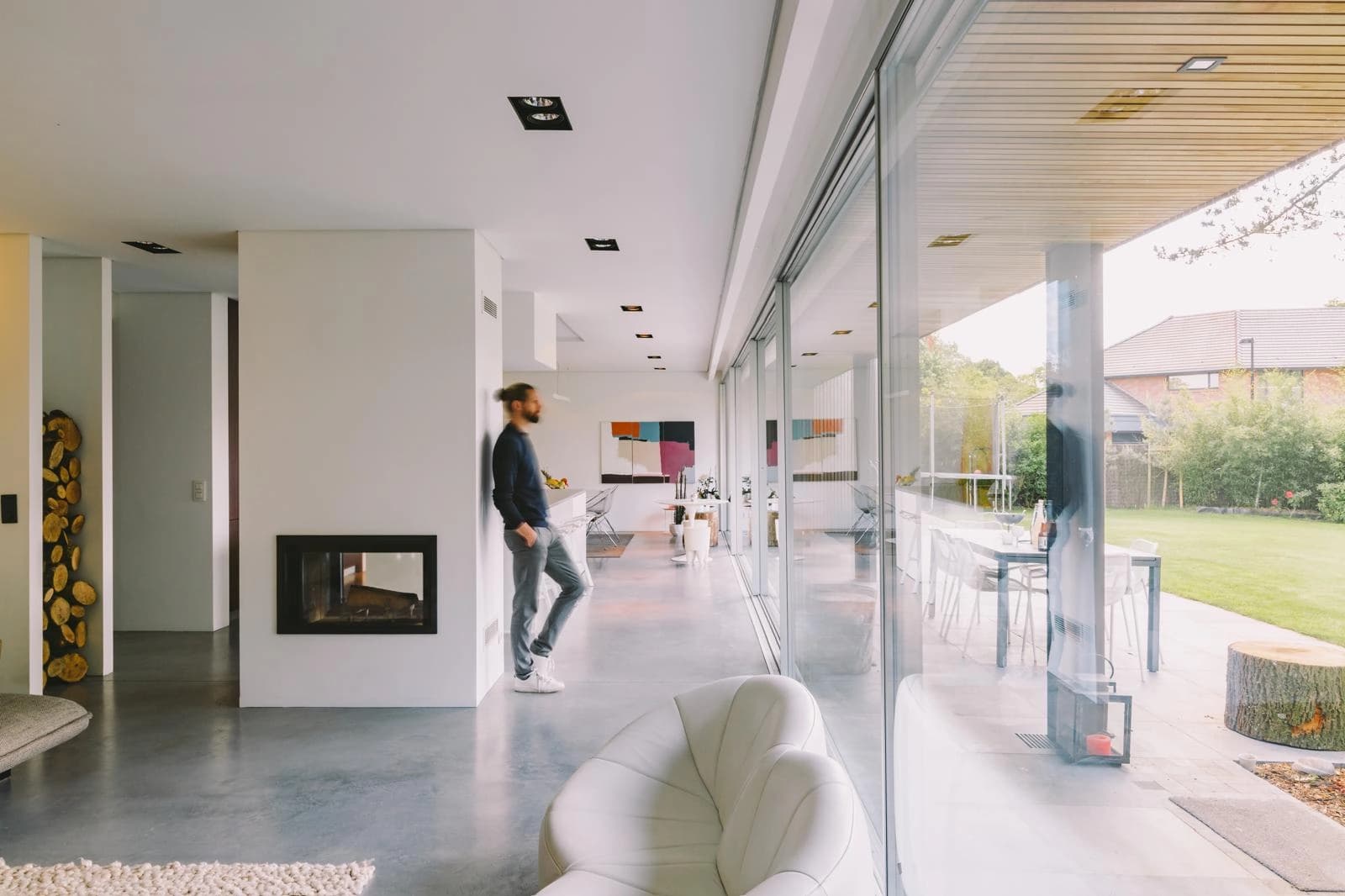 Espace Villa d'architecte de plein pieds en bois - 2