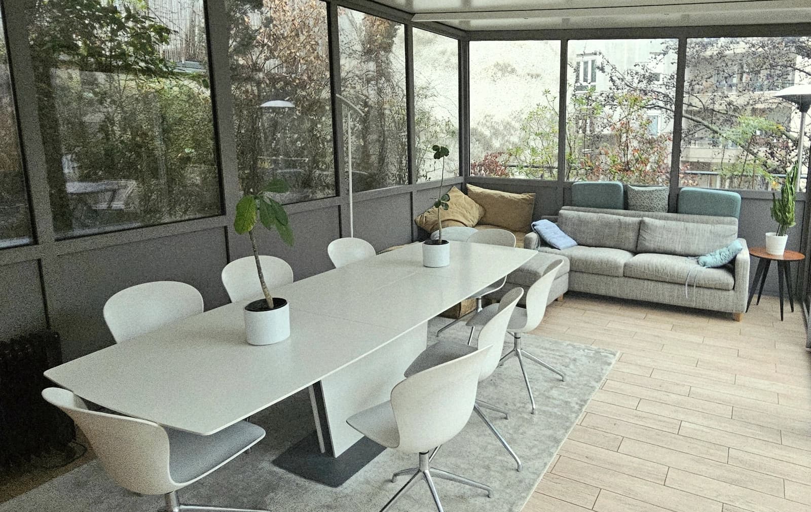 Space Contemporary house 150m2 with 65 m2 living room, glass roof and large terrace - 4