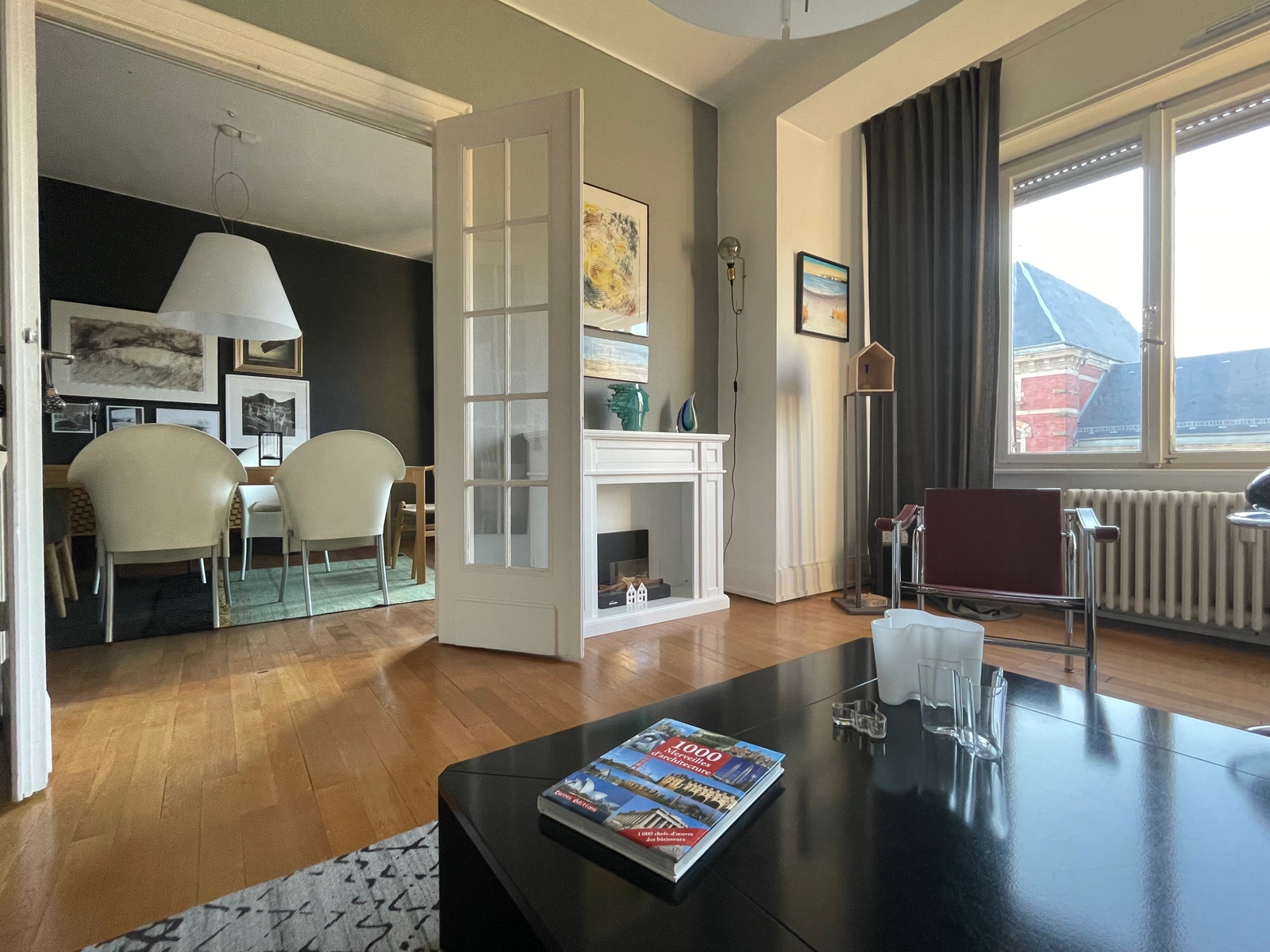 Salon dans Création architecturale unique pour cet appartement - 1