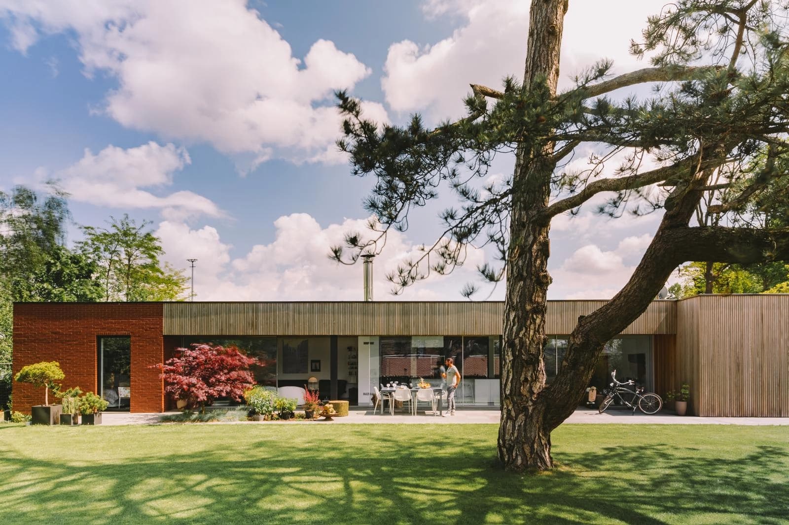 Espace Villa d'architecte de plein pieds en bois - 0