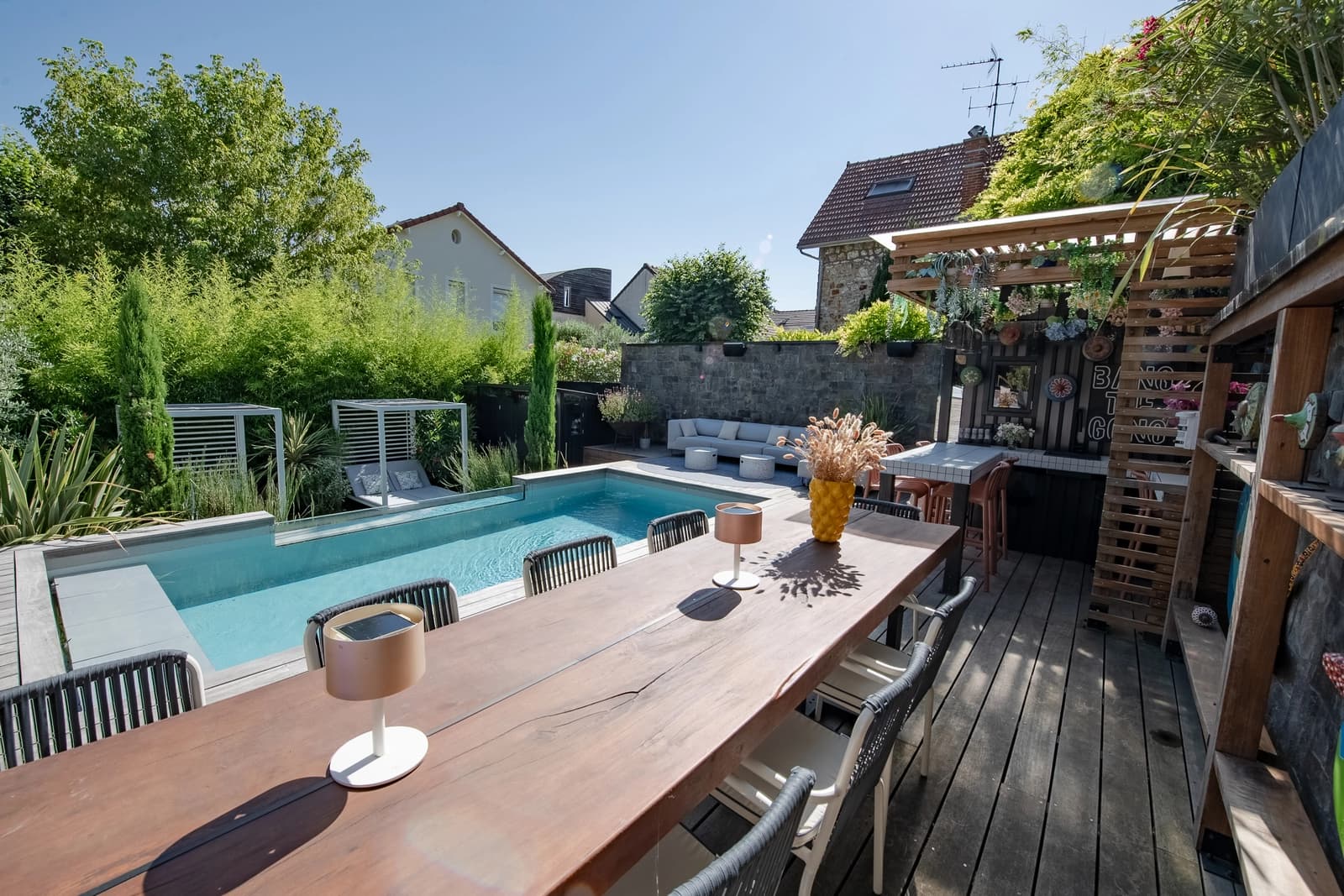 Space Contemporary house with pool, terrace and garden 5 km from Paris - 3